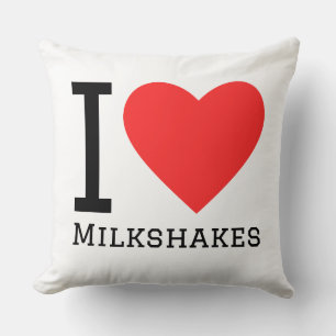 Coussin J'adore les milkshakes