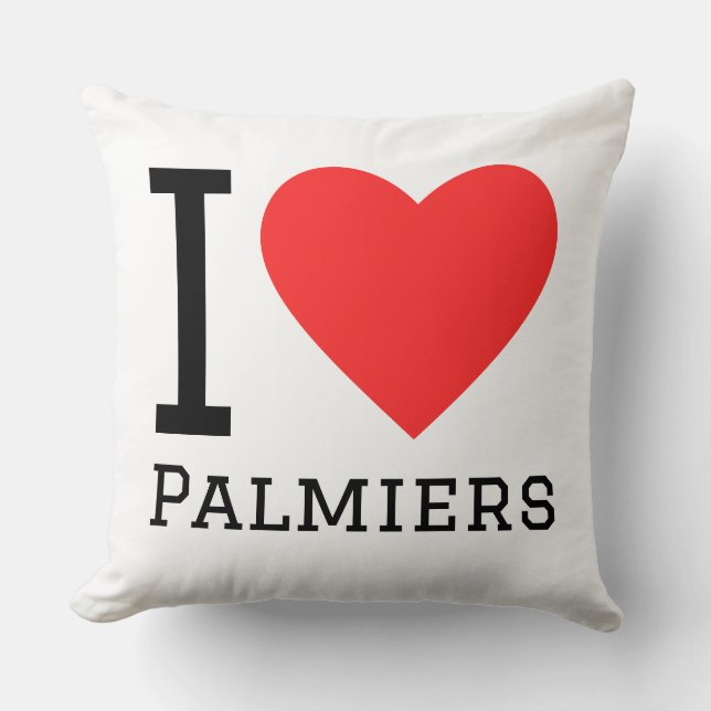 Coussin J'adore les palmiers (Recto)