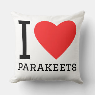 Coussin J'adore les perruches