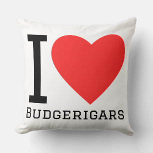 Coussin J'adore les perruches