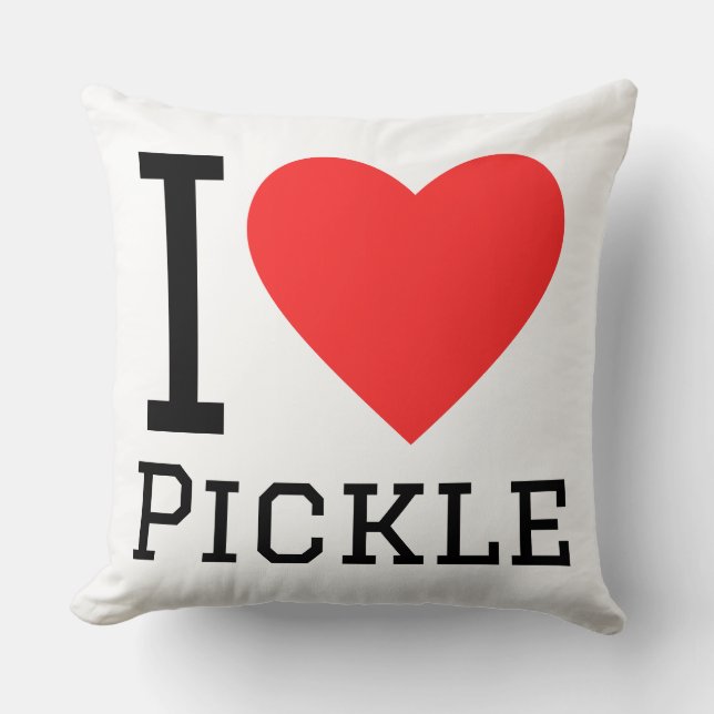 Coussin J'adore les pickles (Recto)