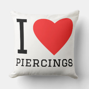 Coussin J'adore les piercings