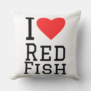 Coussin J'adore les poissons rouges