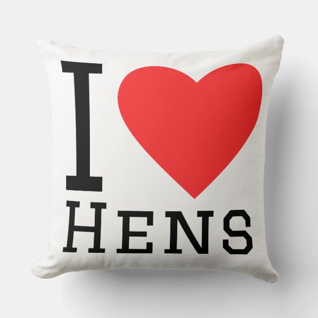 Coussin J'adore les poules (Recto)
