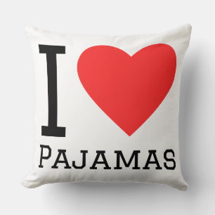 Coussin J'adore les pyjamas
