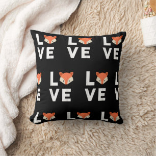 Coussin J'adore les renards Renard mignon Renard drôle Amo