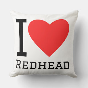 Coussin J'adore les roux