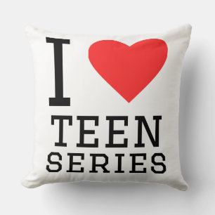 Coussin J'adore les séries pour ados 