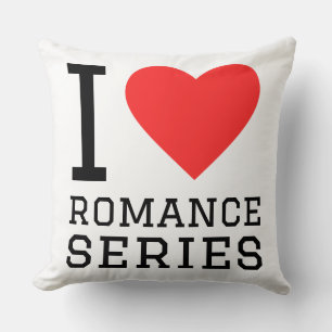 Coussin J'adore les séries romantiques
