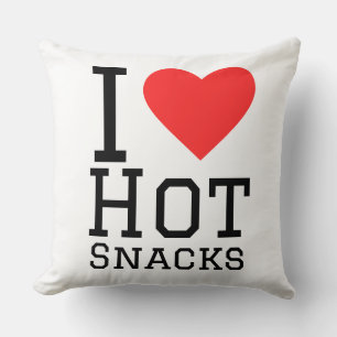 Coussin J'adore les snacks chauds