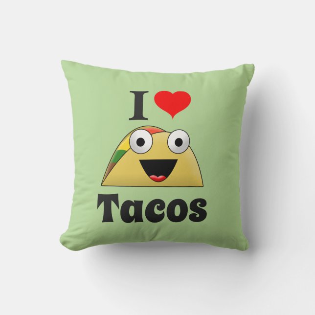 Coussin J'adore les Tacos (Recto)
