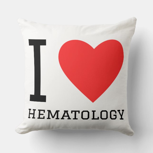 Coussin J'adore l'hématologie  (Recto)