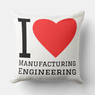 Coussin J'adore l'ingénierie de fabrication 