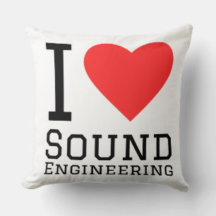 Coussin j'adore l'ingénierie du son