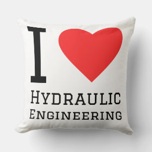 Coussin J'adore l'ingénierie hydraulique