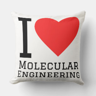 Coussin J'adore l'ingénierie moléculaire