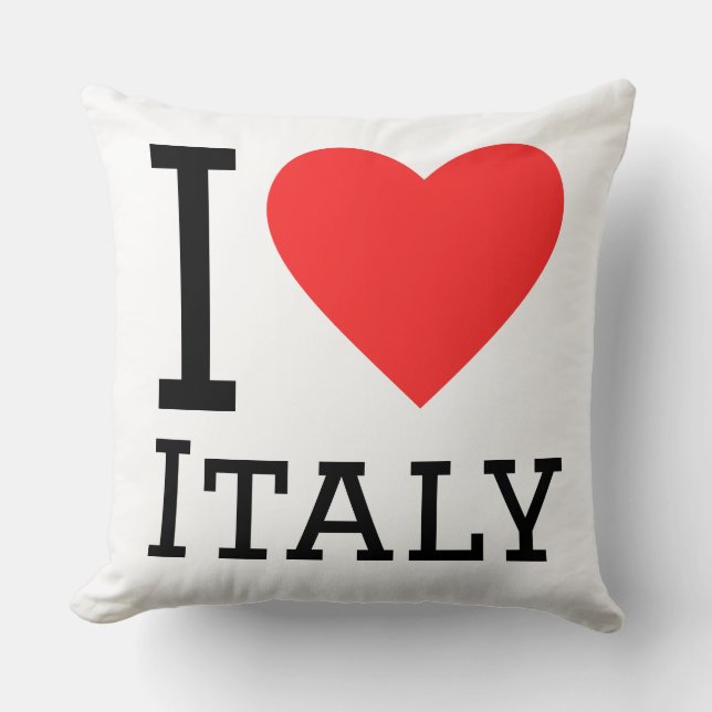 Coussin J'adore l'Italie (Recto)