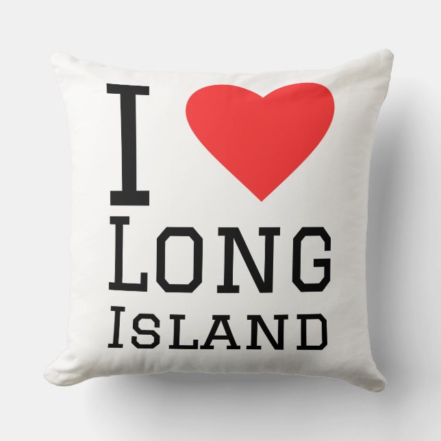 Coussin J'adore Long Island  (Recto)