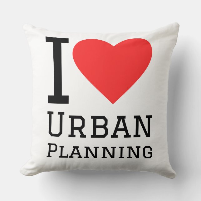 Coussin J'adore l'urbanisme (Recto)