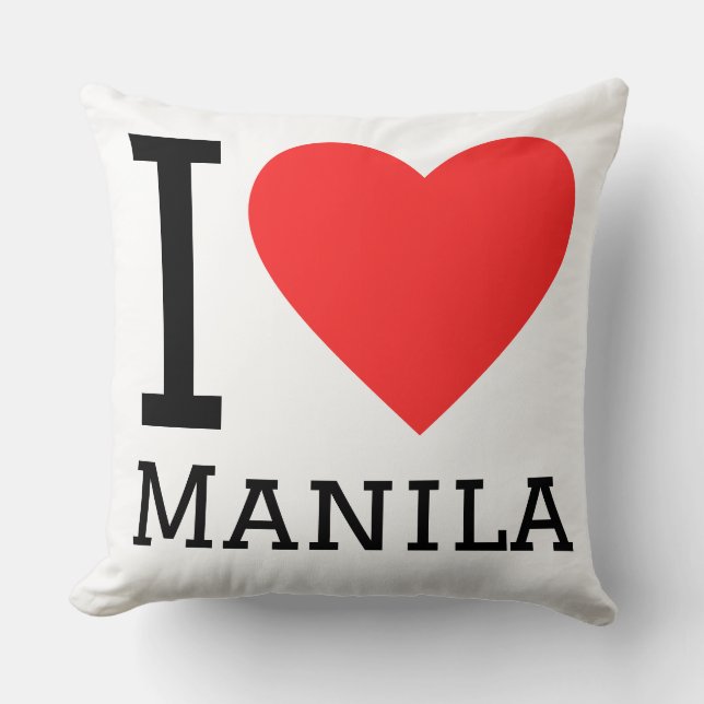 Coussin J'adore Manille  (Recto)