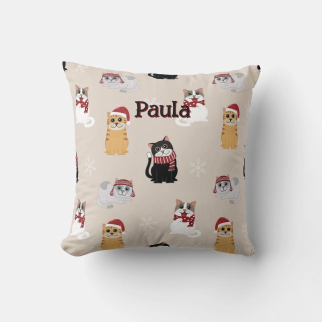 Coussin J'adore mes chats (Recto)