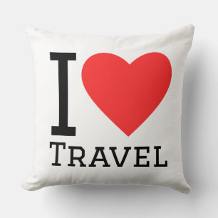 Coussin J'adore voyager