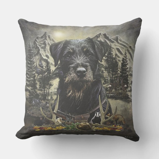Coussin Jagdterrier - chien de chasse polyvalent (Recto)