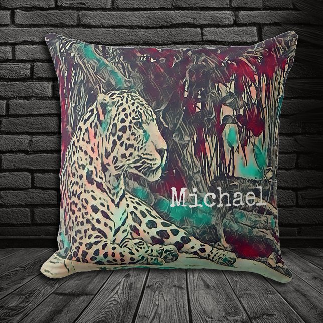 Coussin Jaguar impressionnant Personnalisé (Créateur téléchargé)