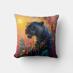 Coussin Jaguar noir