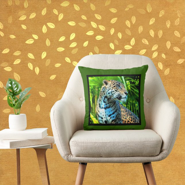 Coussin Jaguar Parmi les arbres Jeter l'oreiller (Créateur téléchargé)