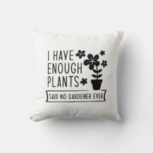 Coussin J'Ai Assez De Plantes