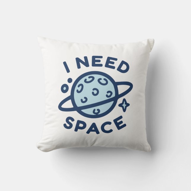 Coussin J'ai besoin d'espace (Recto)