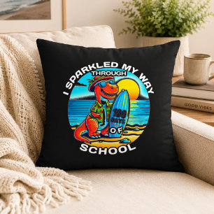 Coussin J'ai brillé mon chemin à travers 100 jours 100e jo