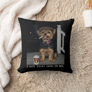 Coussin J'ai Ce Chien En Moi, Personnalité Drôle De Yorkie