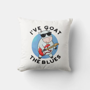 Coussin J'ai chéri Le blues drôle Animal Pun