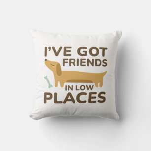 Coussin J'ai des amis en bas lieu