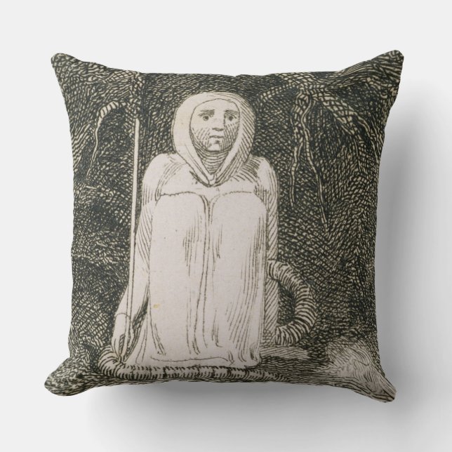 Coussin J'ai dit à l'art de mille de ver ma mère et mon (Recto)