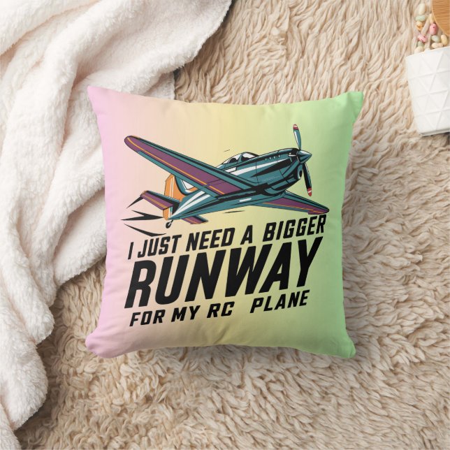 Coussin J'ai juste besoin d'une piste plus grande pour mon (Couverture)