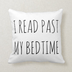 Coussin J'ai lu après mon Booklover heure du coucher