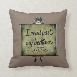 Coussin J'ai lu après mon cru heure du coucher