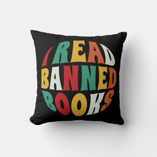 Coussin J'Ai Lu Des Livres Interdits (Recto)
