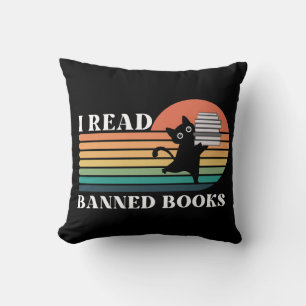 Coussin J'ai lu des livres interdits de lecture Lover