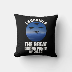 Coussin J'Ai Survécu À La Grande Panique Des Drones De 202