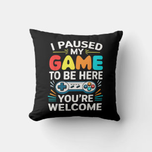 Coussin J'Ai Suspendu Mon Jeu Pour Être Ici Chemise Hommes