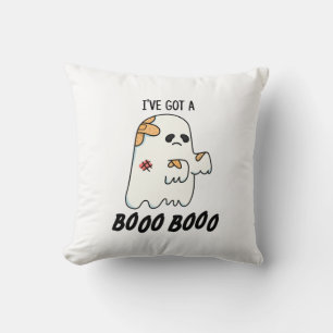Coussin J'ai un Boo Boo Drôle jeu Halloween Pun