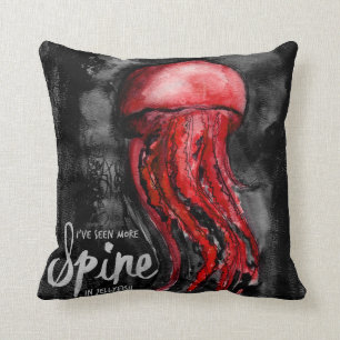 Coussin J'ai vu plus d'épine dans l'art d'aquarelle de