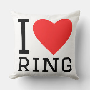 Coussin J'aime anneau