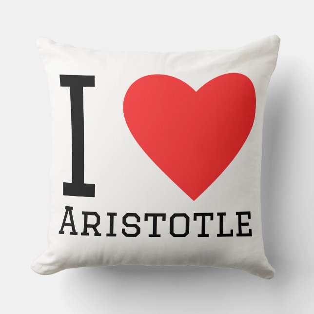 Coussin J'aime Aristote  (Recto)