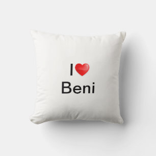 Coussin J'aime Beni