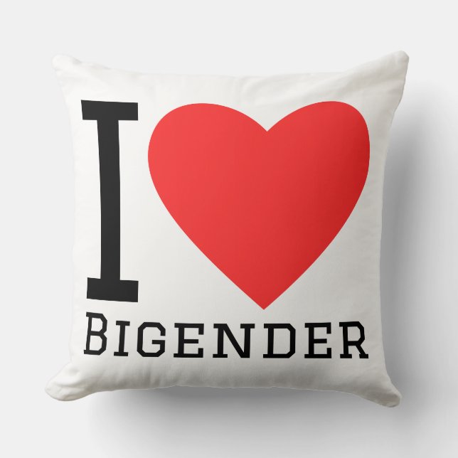 Coussin J'aime bigender (Recto)